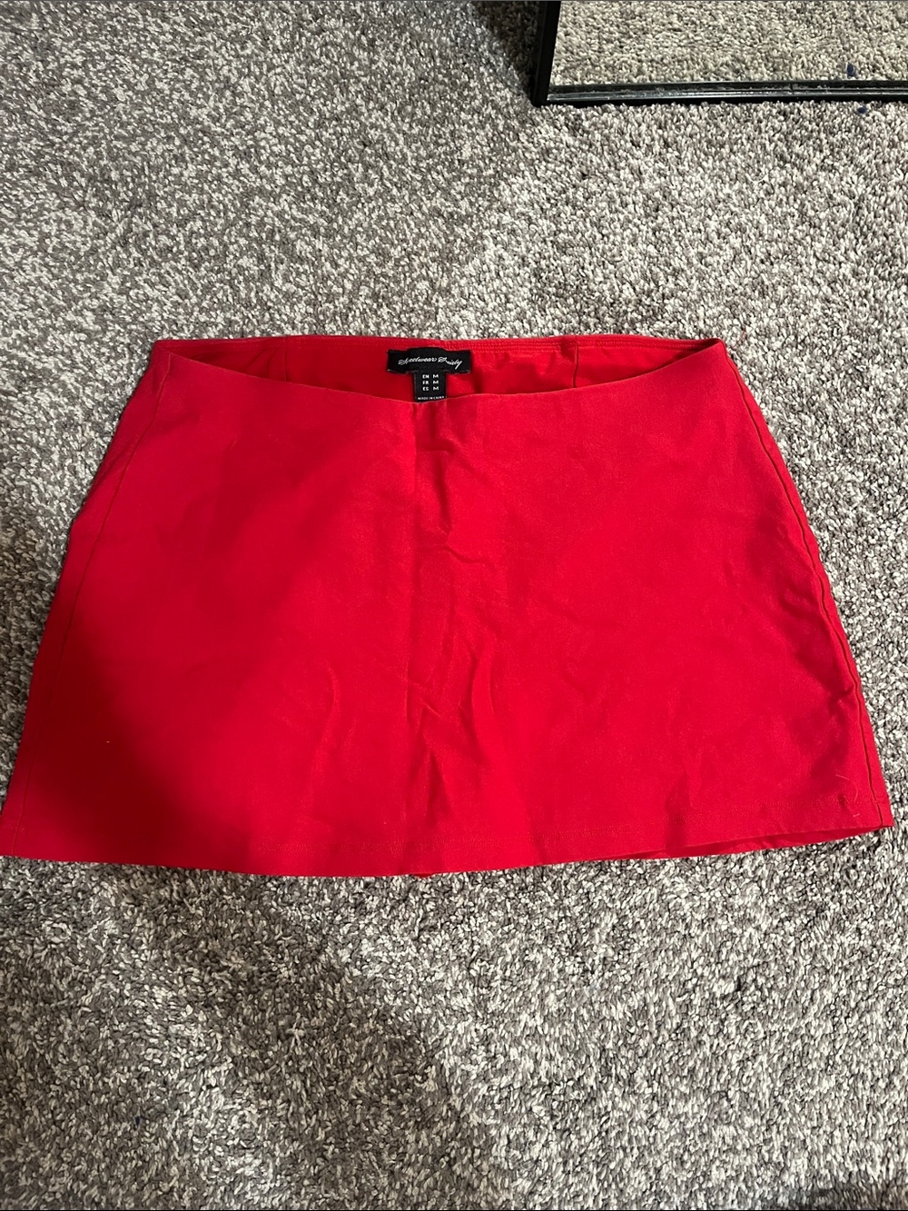 Streetwear Society Red Mini Skirt